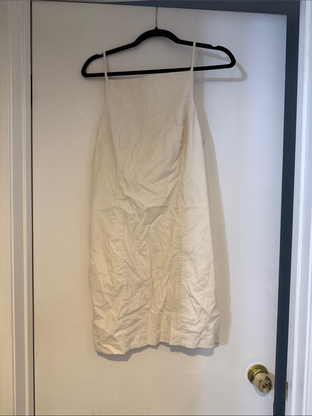 Abercrombie & Fitch Cream Mini Slip Dress
